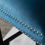 Avers Velvet Button Back Bar Stool Bar Chair