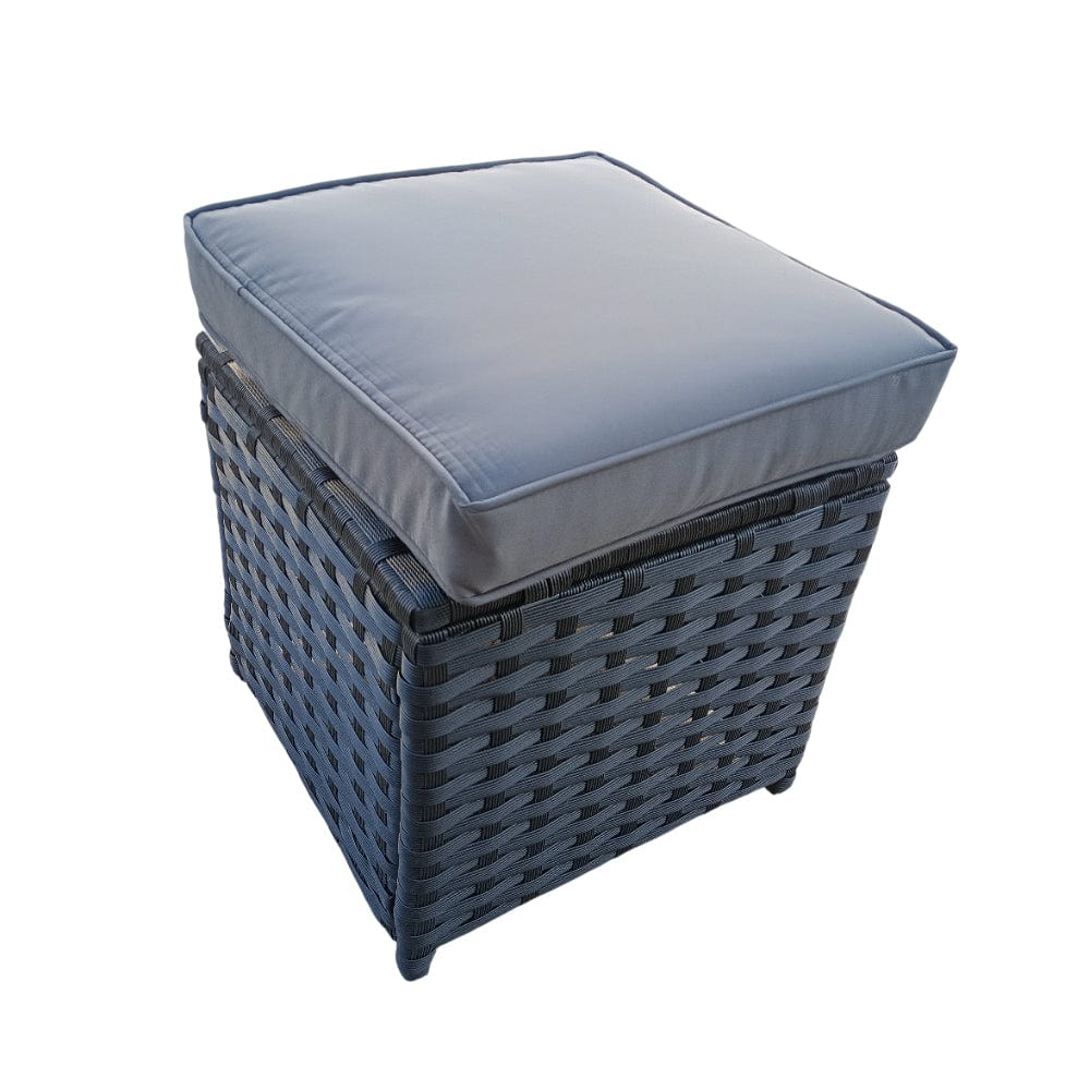 Barcelona 9 Seater Rattan Garden Dining Set with Rising Table In Black