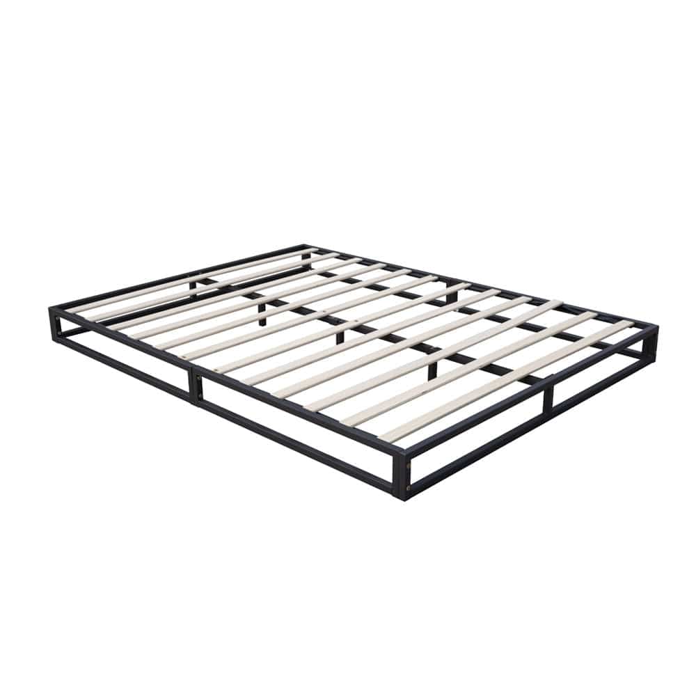 Basics Metal Platform Bed Frame with Slatted Frame Single Bed Double Bed King Bed