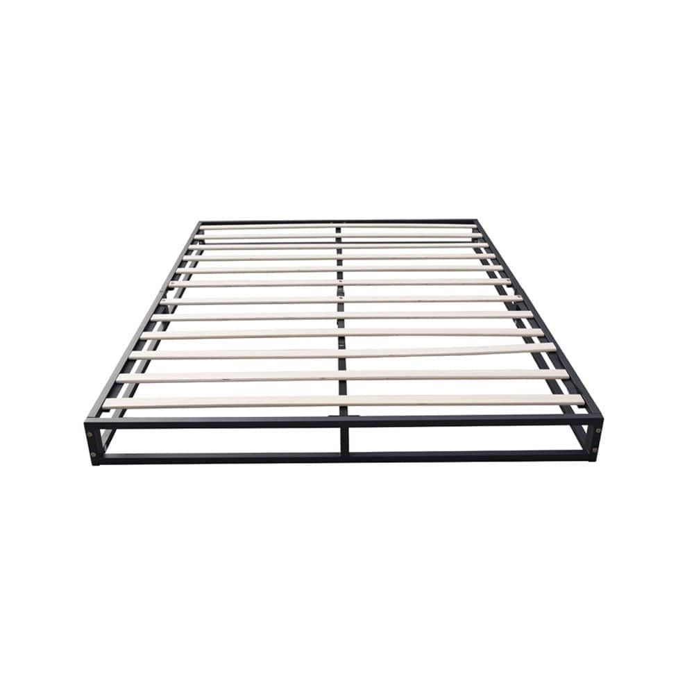 Basics Metal Platform Bed Frame with Slatted Frame Single Bed Double Bed King Bed
