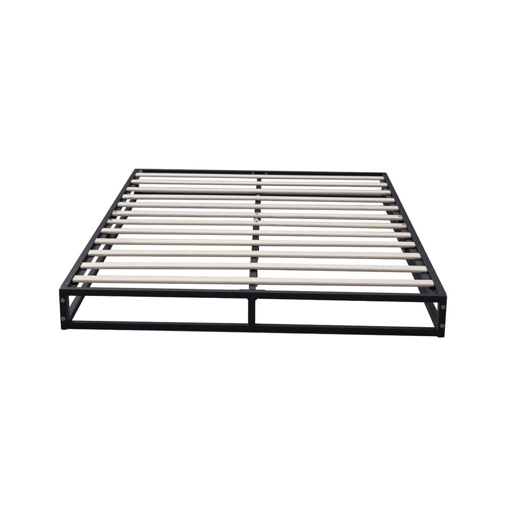Basics Metal Platform Bed Frame with Slatted Frame Single Bed Double Bed King Bed