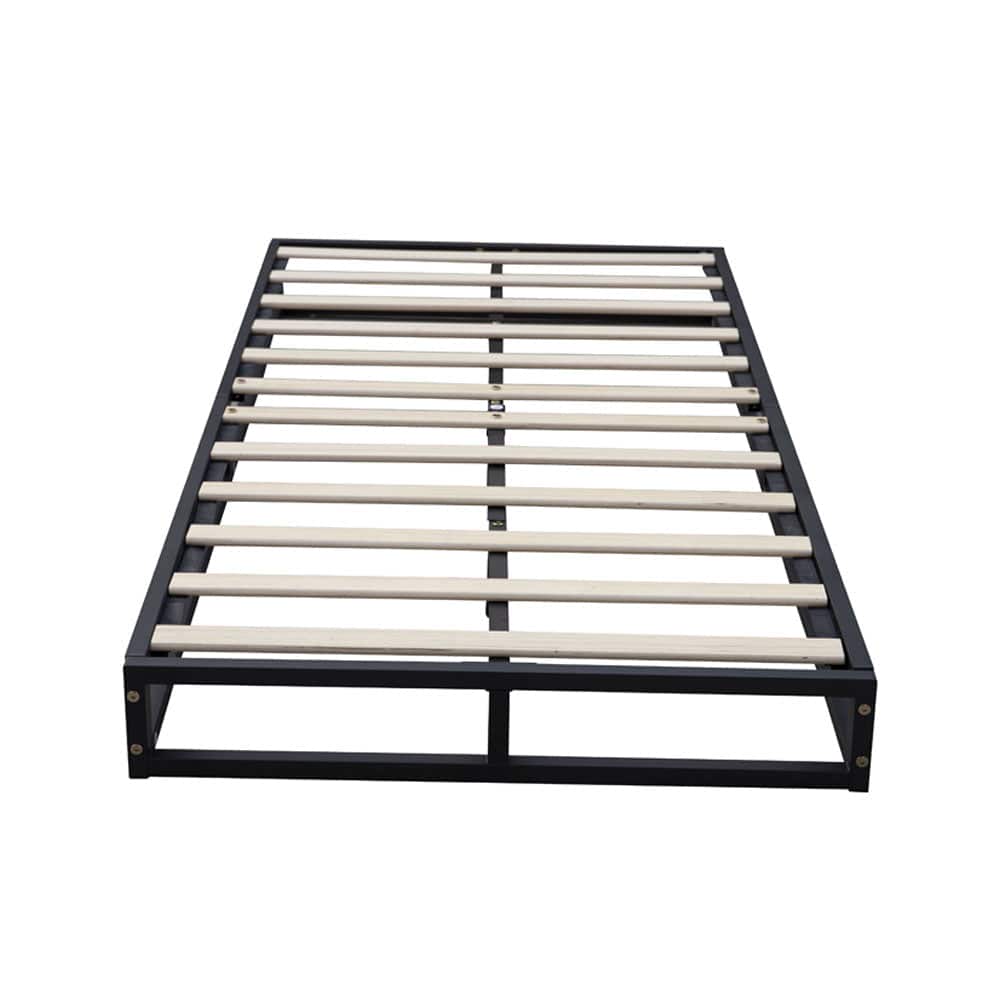 Basics Metal Platform Bed Frame with Slatted Frame Single Bed Double Bed King Bed
