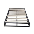 Basics Metal Platform Bed Frame with Slatted Frame Single Bed Double Bed King Bed