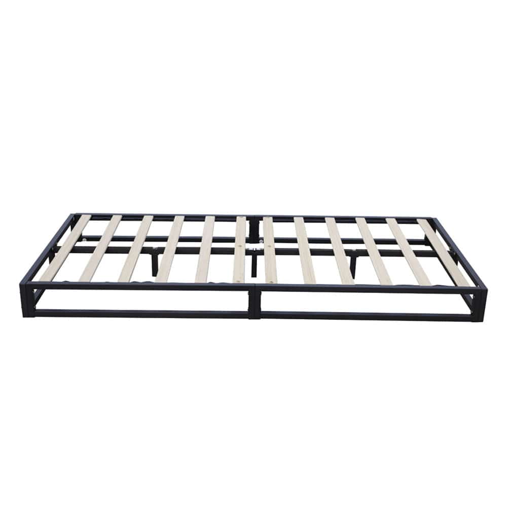 Basics Metal Platform Bed Frame with Slatted Frame Single Bed Double Bed King Bed
