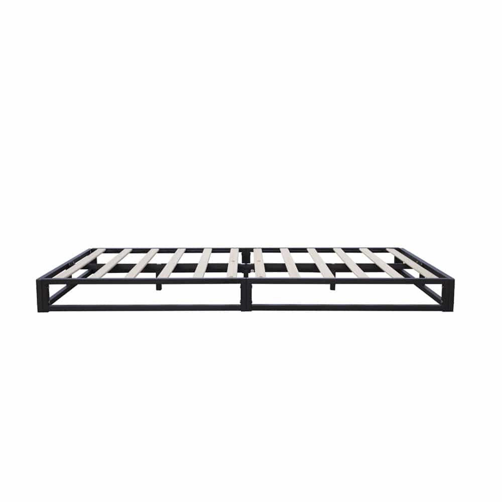 Basics Metal Platform Bed Frame with Slatted Frame Single Bed Double Bed King Bed