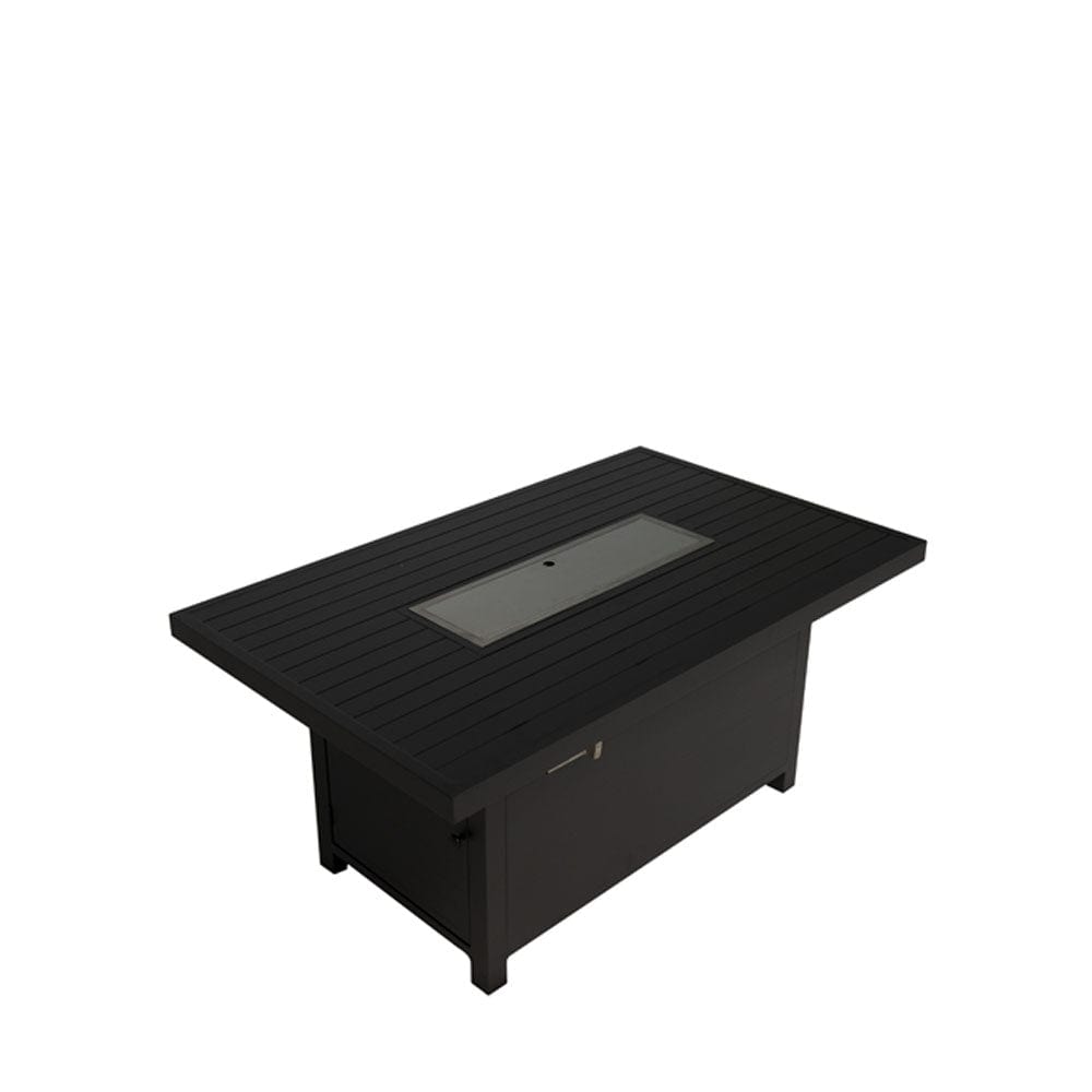 Berlin Large 9 seater Outdoor Fabric and Aluminium Corner Casual Dining Set with Firepit Table