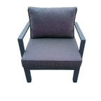 Berlin Outdoor Garden Aluminium 9 Seater Corner Sofa Rising Table Set with Armchair and Stool