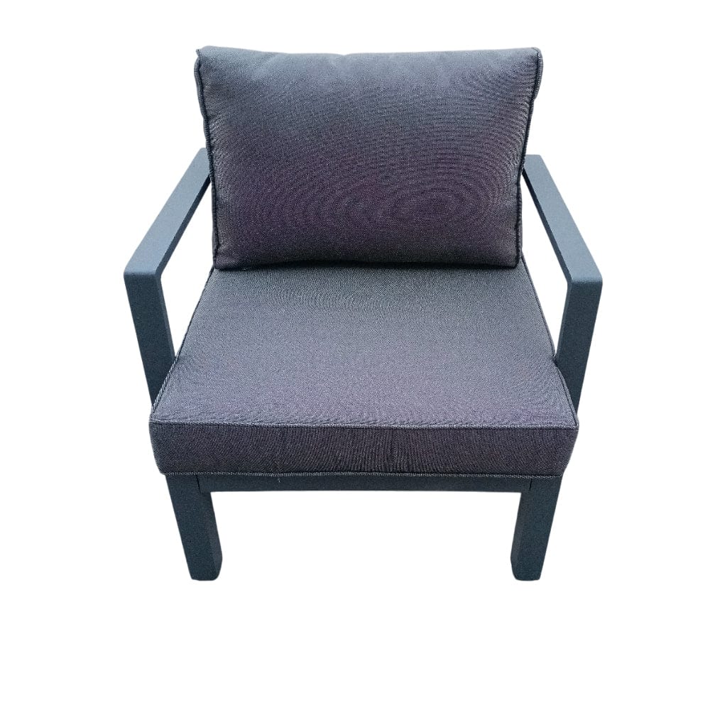 Berlin Outdoor Garden Aluminium 9 Seater Corner Sofa Rising Table Set with Armchair and Stool