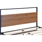 Belluno Industrial Style Wooden Bed Frame