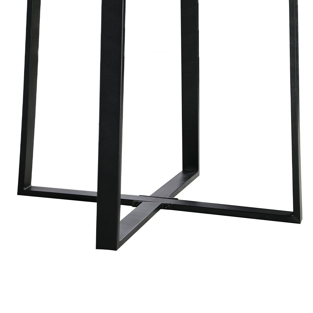 Belluno Industrial Style 160cm Round Extending Dining Table