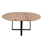 Belluno Industrial Style 160cm Round Extending Dining Table