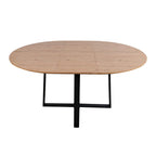 Belluno Industrial Style 160cm Round Extending Dining Table