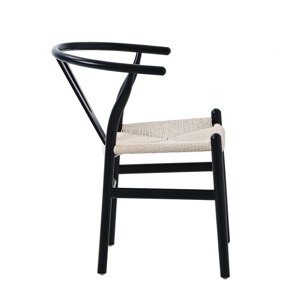 Luna Round Dining Table Set With 2-4 Beach Wood Chairs