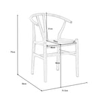 Luna Round Dining Table Set With 2-4 Beach Wood Chairs