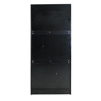 Boho 2 Door 1 Drawer Rattan Decorated Wardrobe