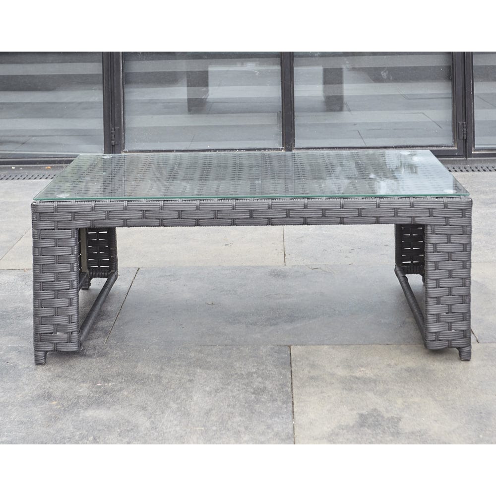 Barcelona Black Modular 8 Seater Rattan Corner Sofa Set