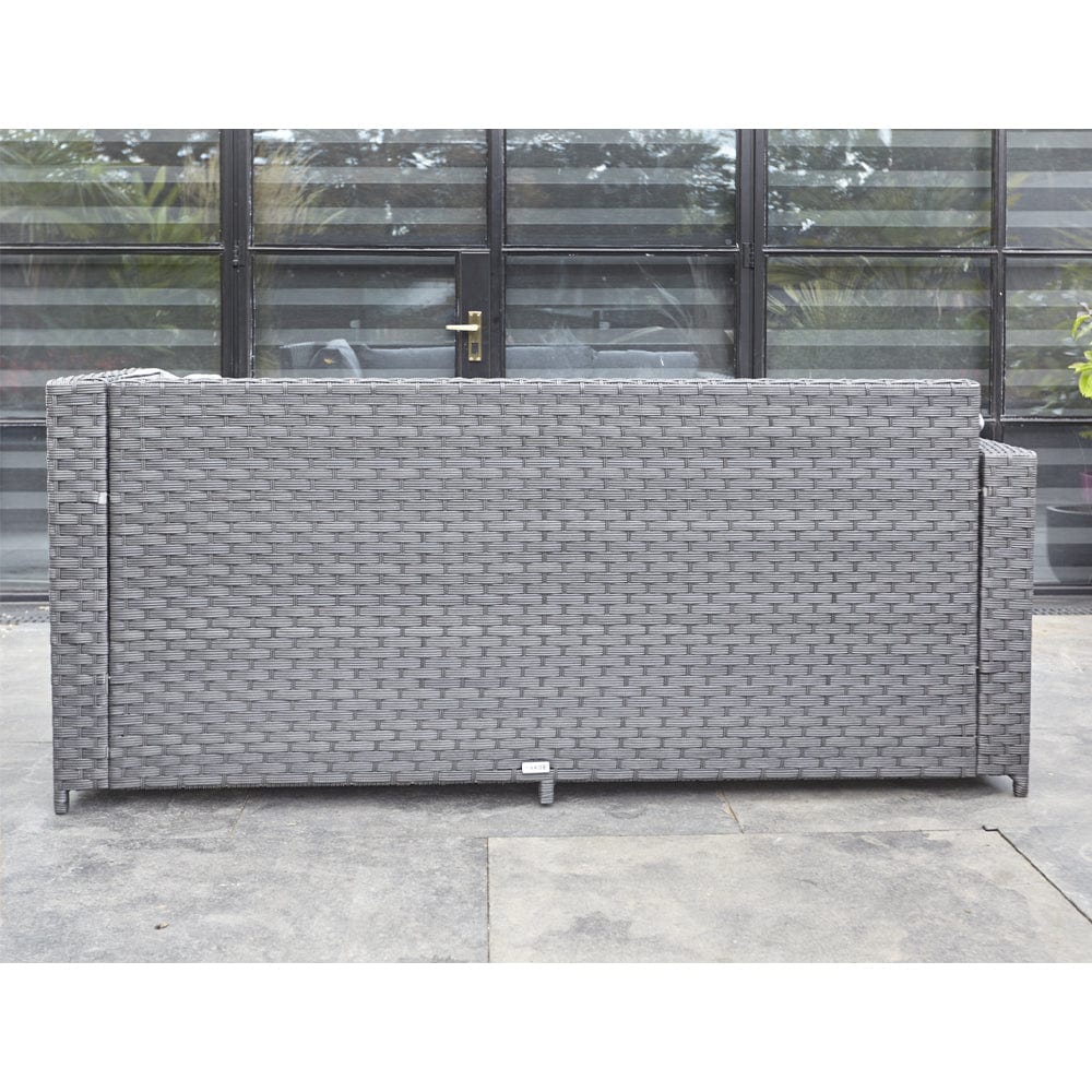 Barcelona Black Modular 8 Seater Rattan Corner Sofa Set