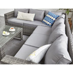 Barcelona Grey Modular 8 Seater Rattan Corner Sofa Set