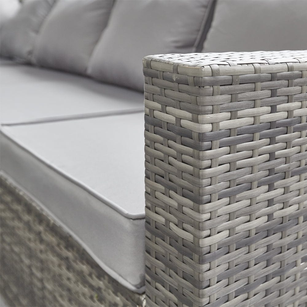 Barcelona Grey Modular 8 Seater Rattan Corner Sofa Set