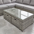 Barcelona Grey Modular 8 Seater Rattan Corner Sofa Set