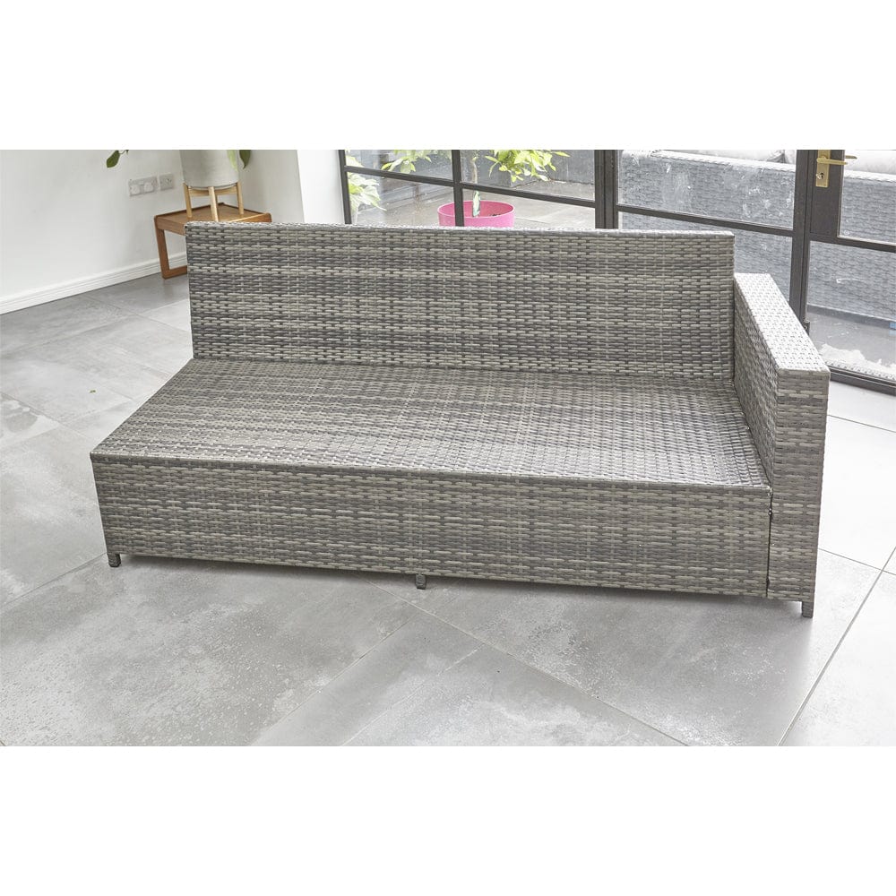 Barcelona Grey Modular 8 Seater Rattan Corner Sofa Set