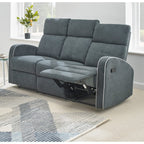 Boston 3+2 Dark Grey Fabric Recliner Sofa Set