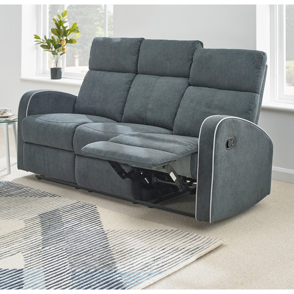 Boston 3+2 Dark Grey Fabric Recliner Sofa Set