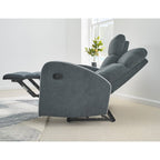 Boston 3+2 Dark Grey Fabric Recliner Sofa Set
