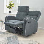 Boston 3+2 Dark Grey Fabric Recliner Sofa Set