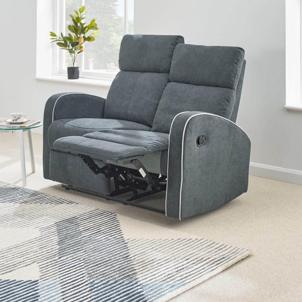 Boston 3+2 Dark Grey Fabric Recliner Sofa Set