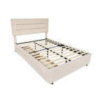 Cibor Wooden Bed Frame with 2 Drawers Single Bed or Double Bed