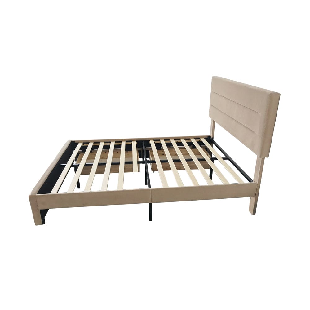 Cibor Wooden Bed Frame with 2 Drawers Single Bed or Double Bed