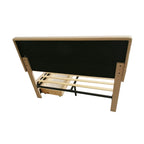 Cibor Wooden Bed Frame with 2 Drawers Single Bed or Double Bed