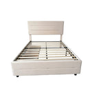 Cibor Wooden Bed Frame with 2 Drawers Single Bed or Double Bed