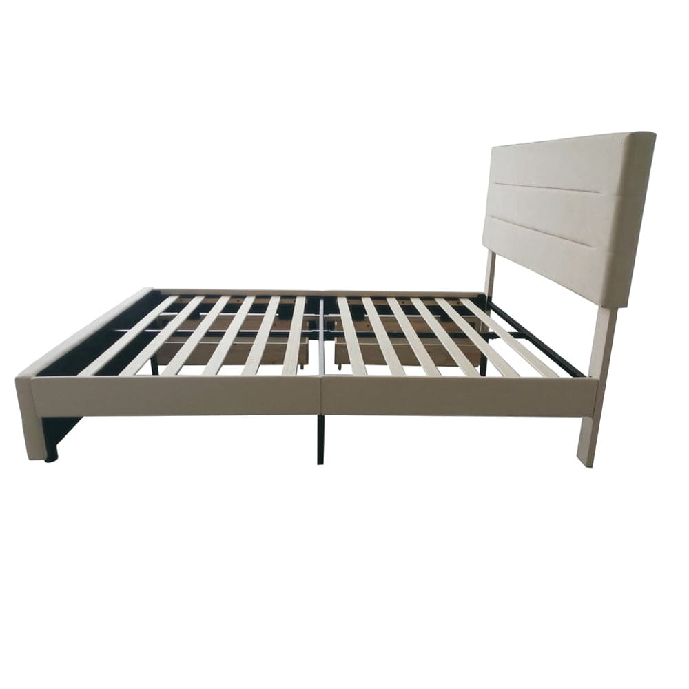 Cibor Wooden Bed Frame with 2 Drawers Single Bed or Double Bed