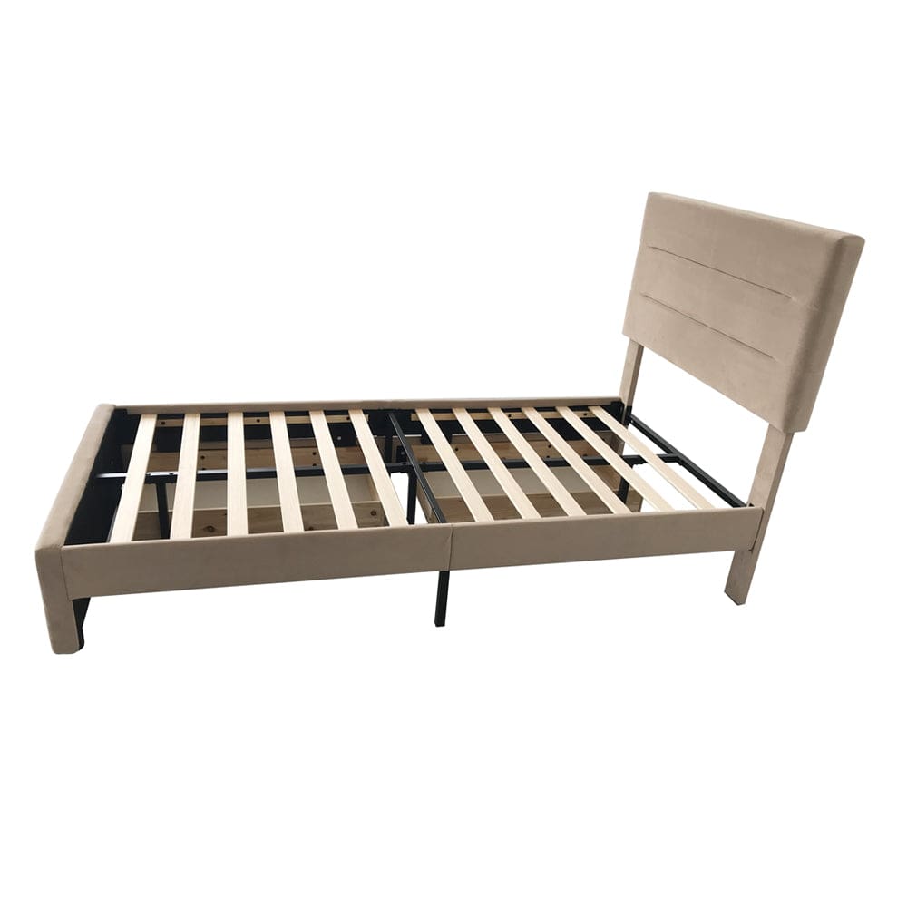 Cibor Wooden Bed Frame with 2 Drawers Single Bed or Double Bed