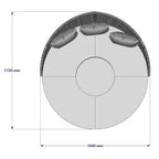 Camrose Rattan Garden Day Bed in Grey