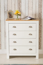 Heritage 4 Drawer Chest Bedroom Furniture