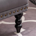 Darwin Dark Grey Velvet Accent Chair