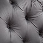 Darwin Dark Grey Velvet Accent Chair