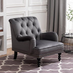 Darwin Dark Grey Velvet Accent Chair