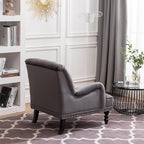 Darwin Dark Grey Velvet Accent Chair
