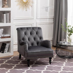 Darwin Dark Grey Velvet Accent Chair