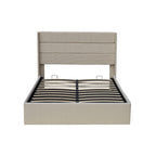 Ease Ottoman Storage Linen Pneumatic Lift Up Bed Frame Double or King Bed