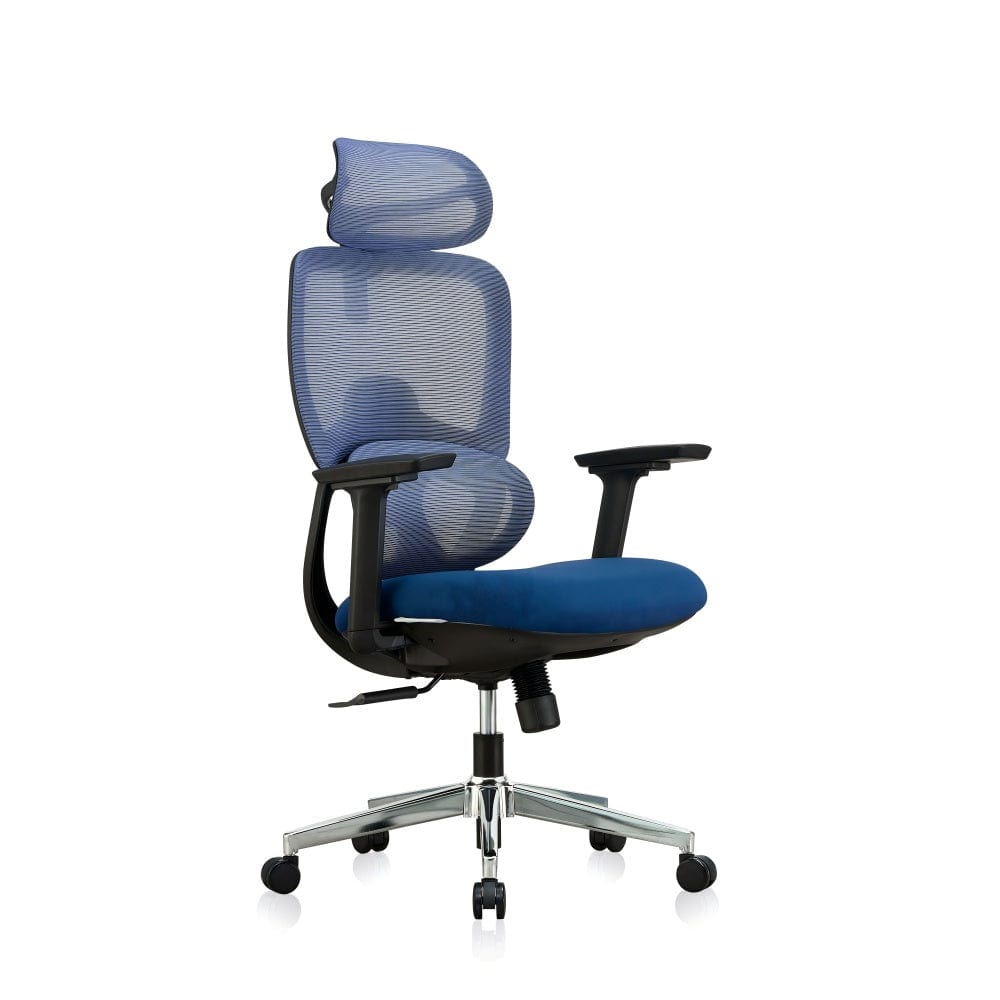 Premium Fabric Blend Ergonomic Office Chair Swivel Computer Task Chair with Headrest