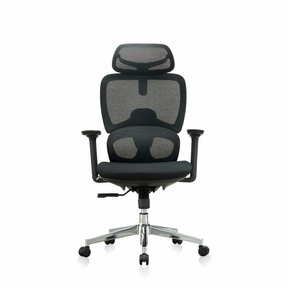 Premium Fabric Blend Ergonomic Office Chair Swivel Computer Task Chair with Headrest