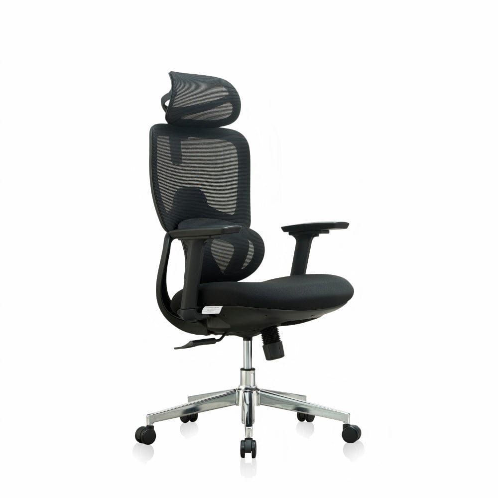 Premium Fabric Blend Ergonomic Office Chair Swivel Computer Task Chair with Headrest