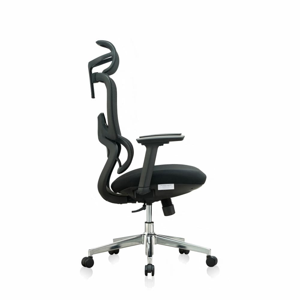 Premium Fabric Blend Ergonomic Office Chair Swivel Computer Task Chair with Headrest