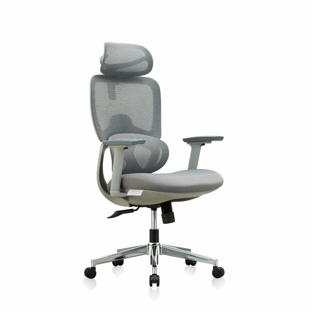 Premium Fabric Blend Ergonomic Office Chair Swivel Computer Task Chair with Headrest