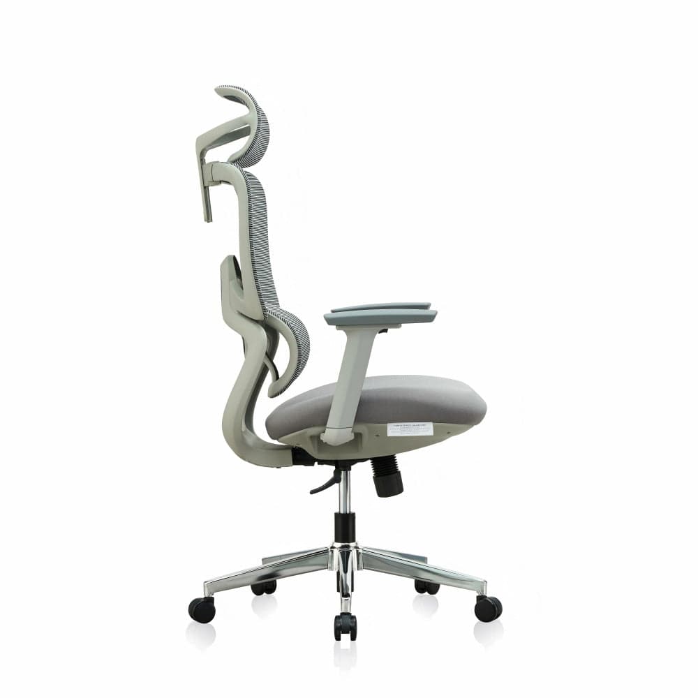 Premium Fabric Blend Ergonomic Office Chair Swivel Computer Task Chair with Headrest